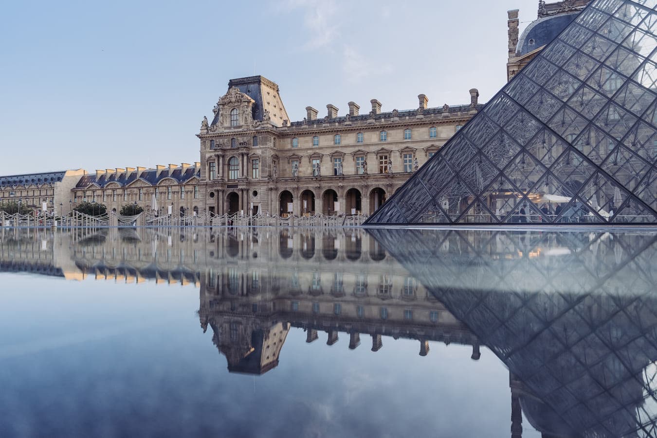 Louvre museum and pyramid