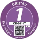 Crit'Air 1 sticker